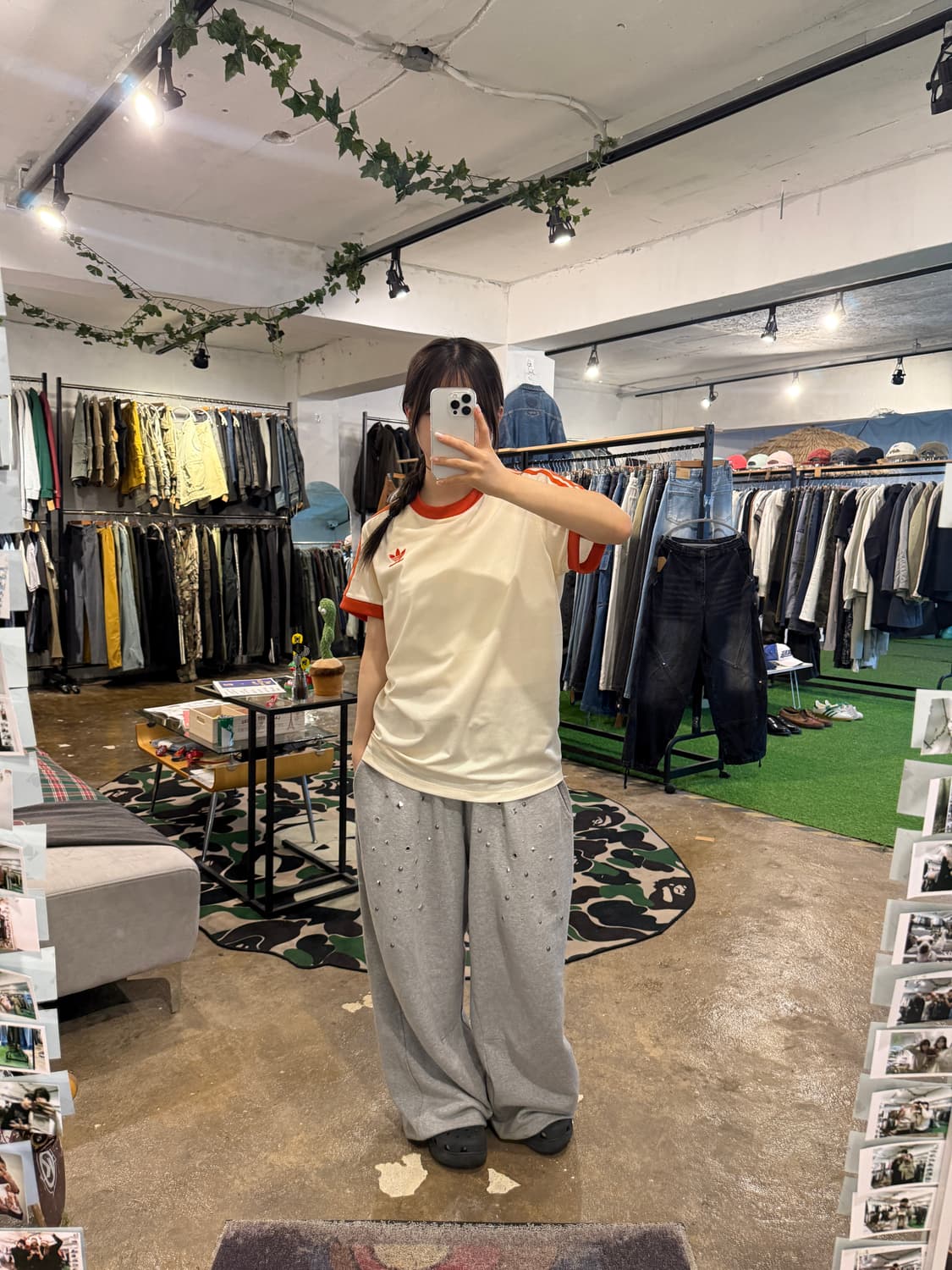 아디다스 링거 반팔티 오렌지 상품이미지8