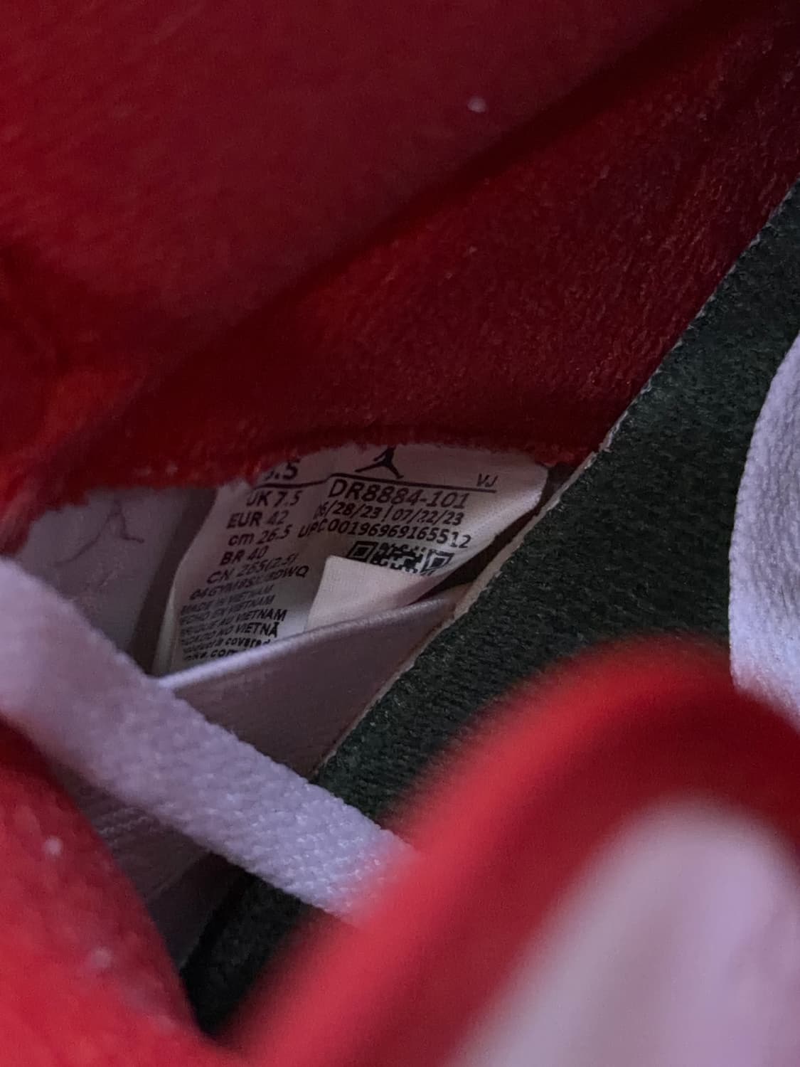 나이키 에어조던 2 레트로 오리진스 화이트 레드 그린 265 상품이미지8