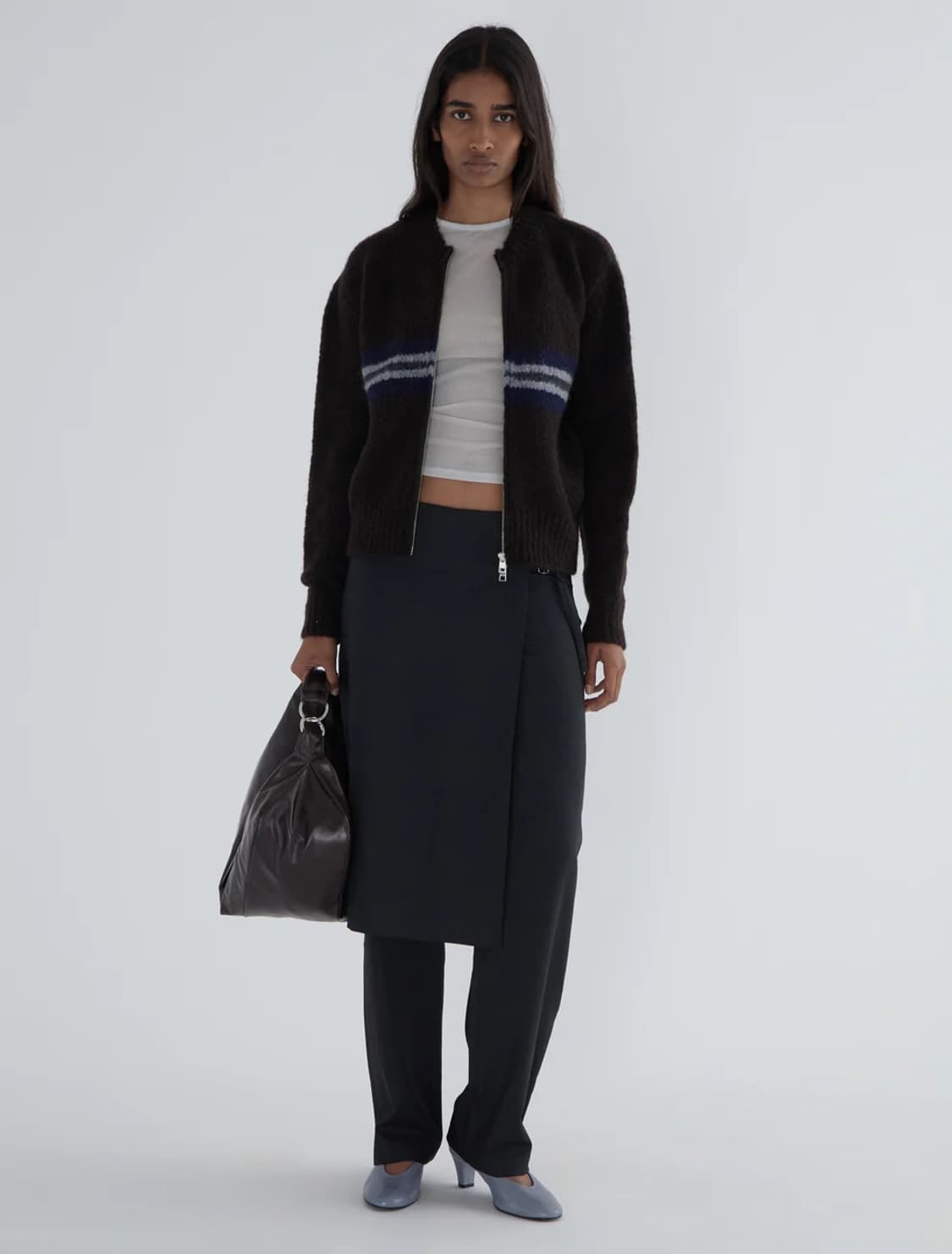 [S,M]팔로마울 Penalti 가디건/브라운 상품이미지2