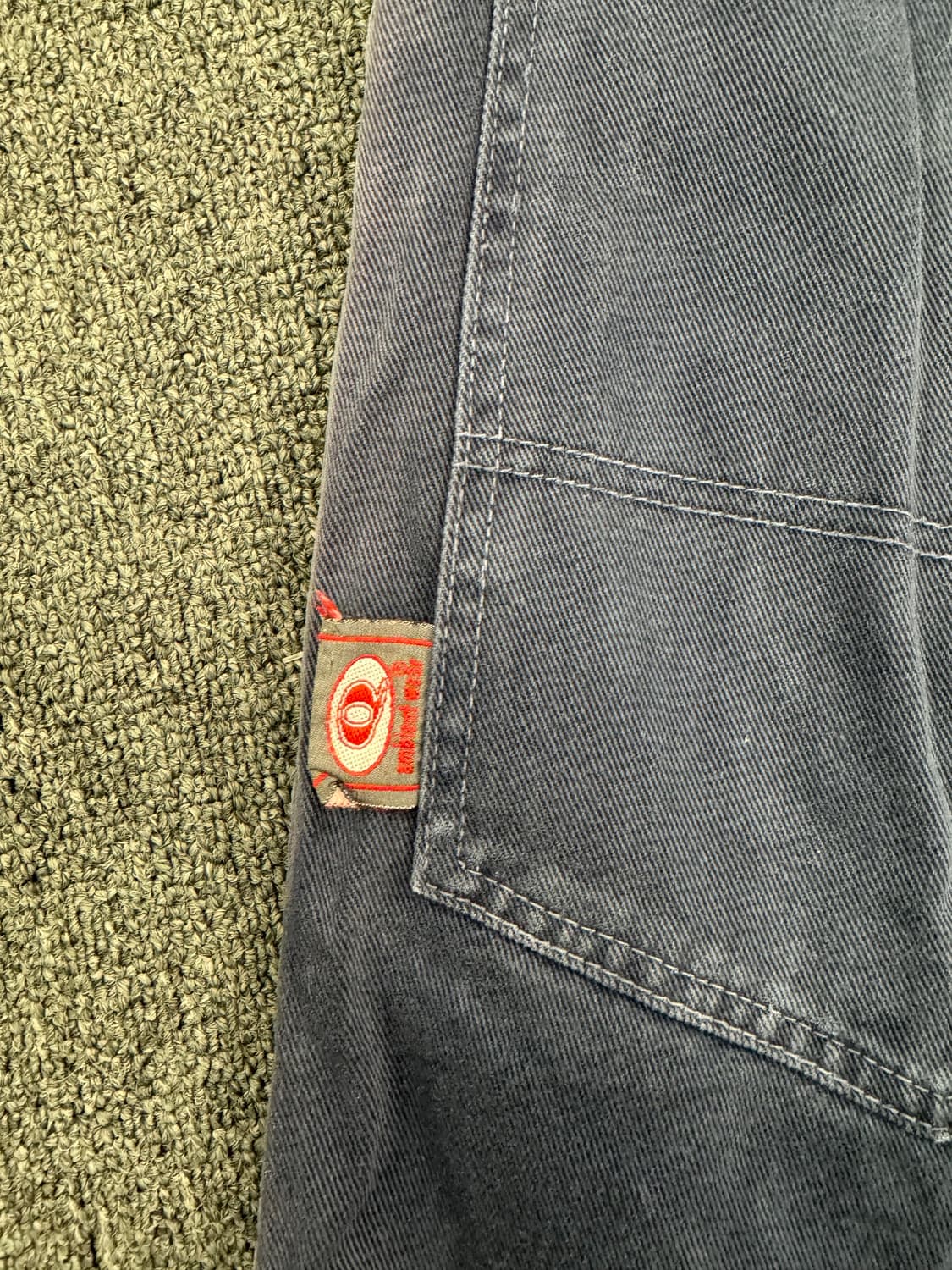 34)Ambient wear 빈티지 벌룬핏 네이비 코튼 팬츠 상품이미지7