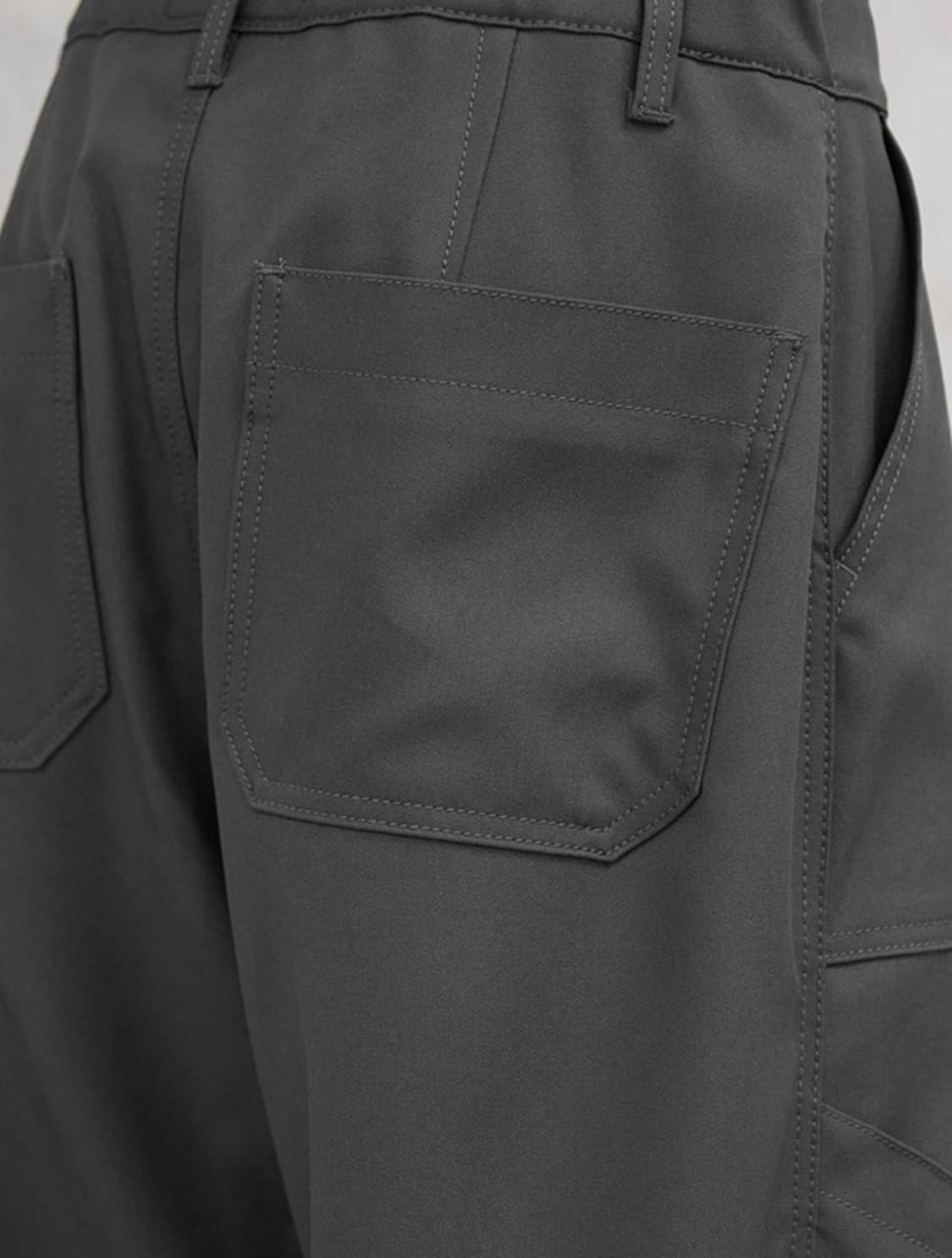 비긴 202 원턱 와이드 베이커 팬츠 [올리브/1] 상품이미지7