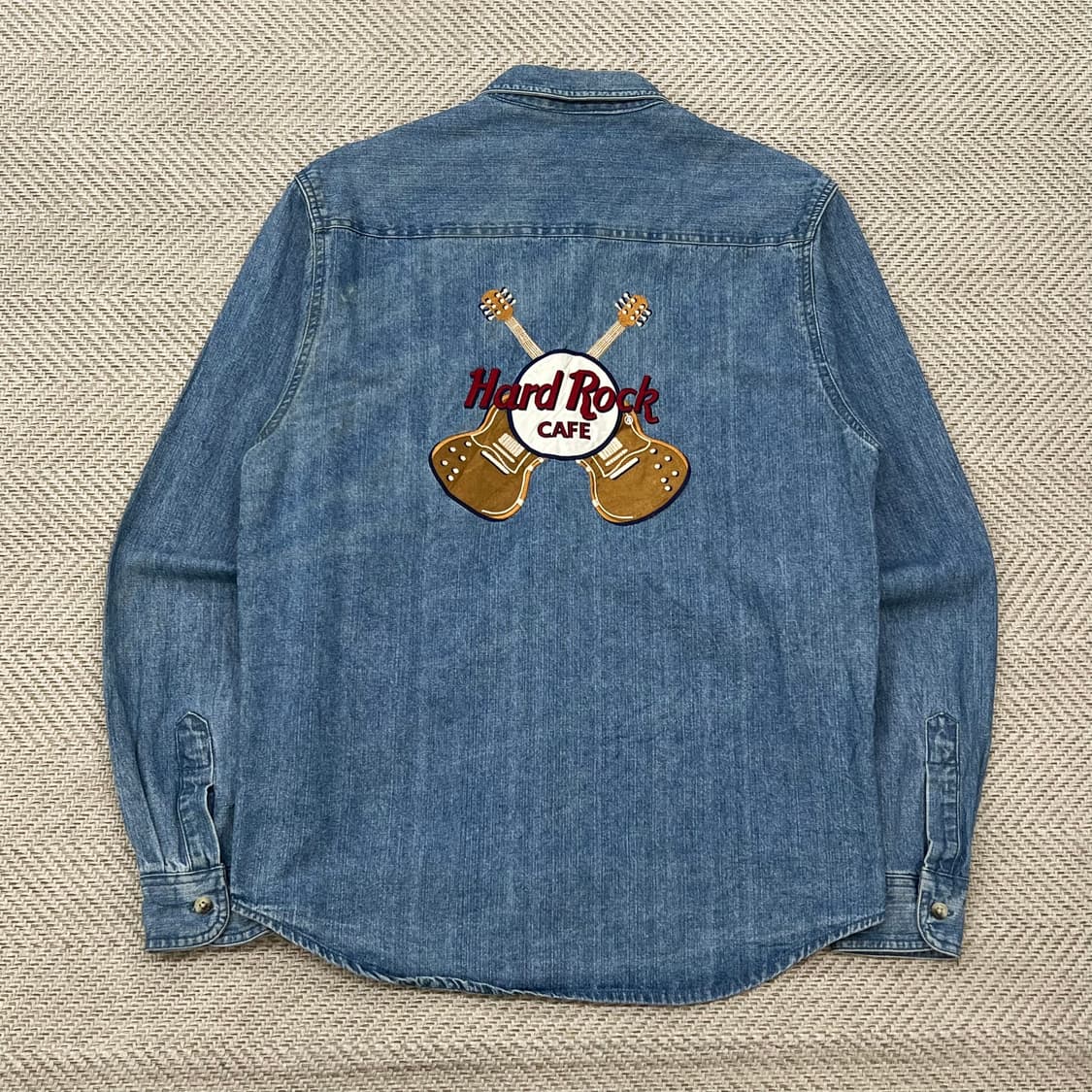 하드락 카페 자수 데님 셔츠 r3143 상품이미지2