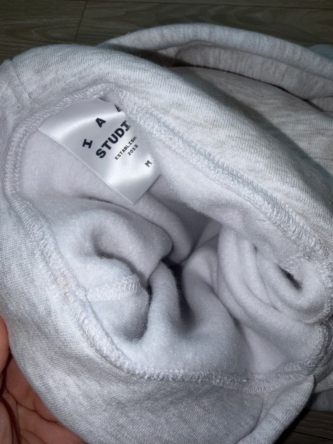 아이앱 스튜디오 25 후드 라이트 그레이 네이비 M 상품이미지3