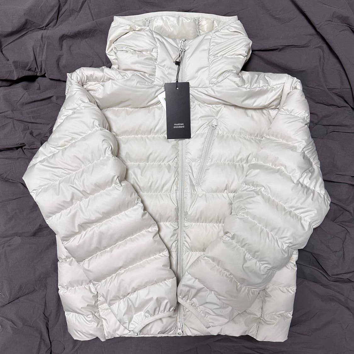 [새상품] 무신사스탠다드 시티레저 후디드 스톤화이트 M 상품이미지2