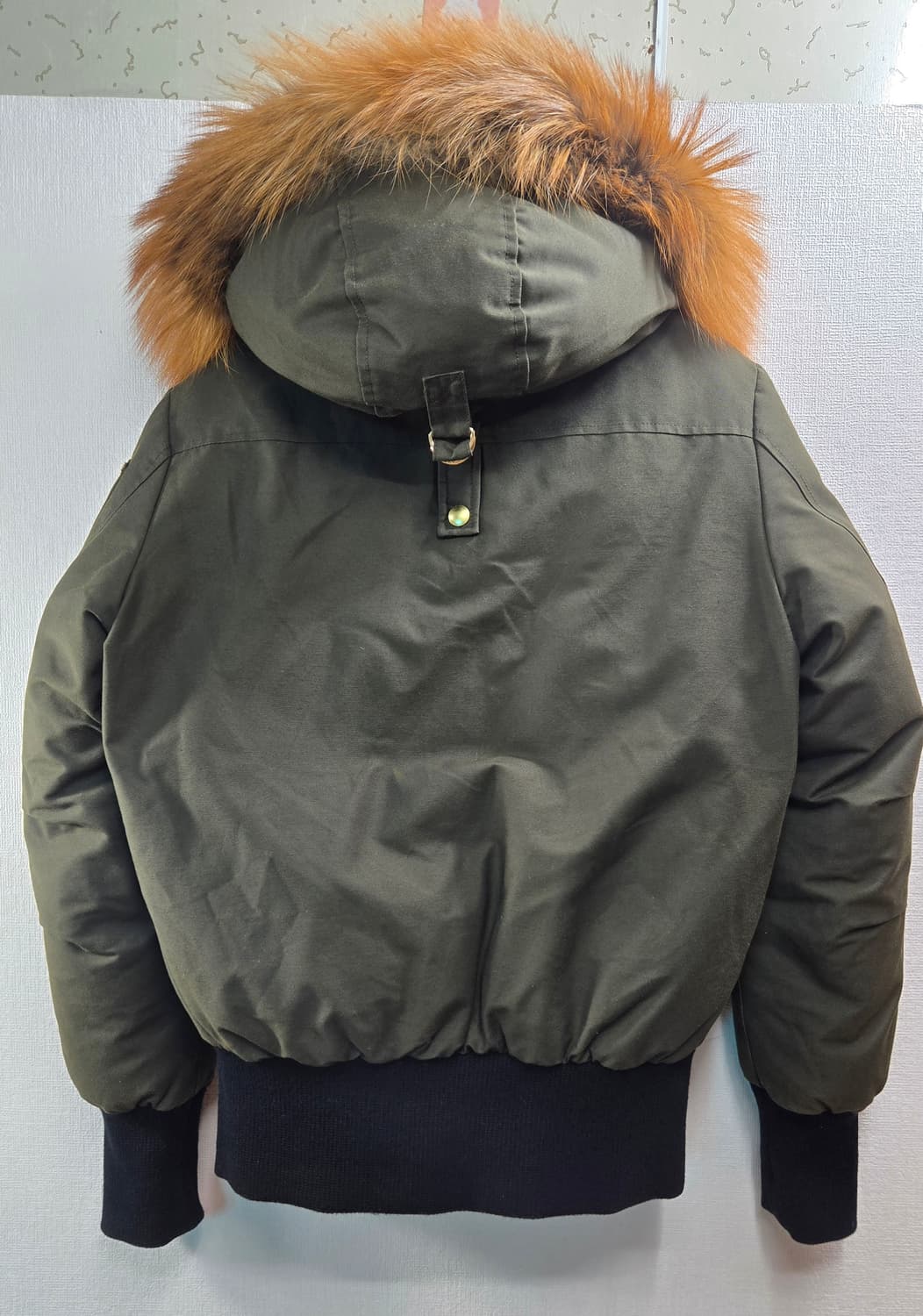 무스너클 여성 M- 정품 세인트 플라비 골드퍼 봄버 재킷 카키 상품이미지2