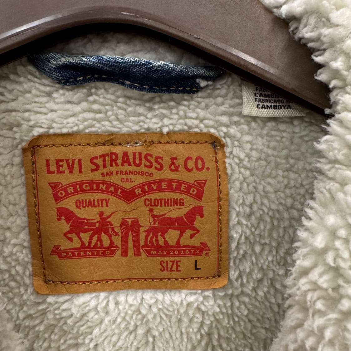 리바이스 타입 3 쉐르파 연청 데님 트러커 자켓 상품이미지6