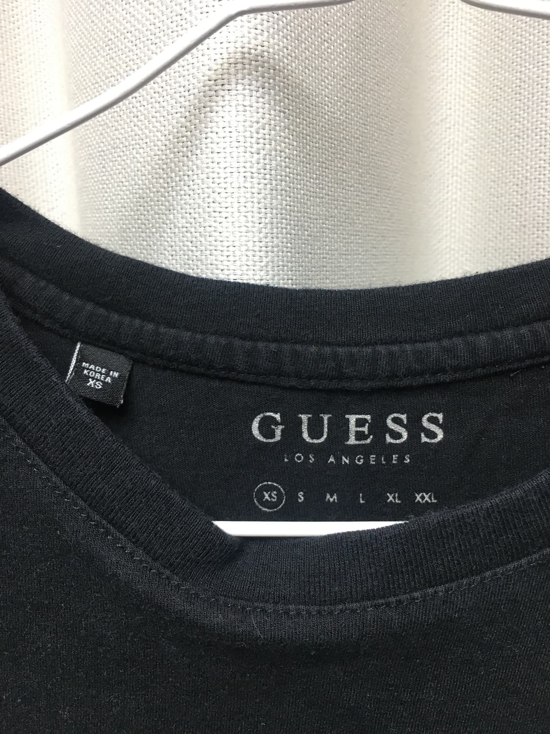 Guess 빅로고 반팔티 블랙 상품이미지3