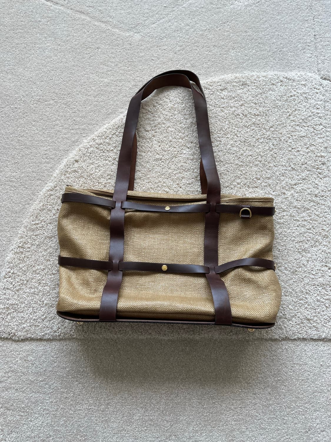 브룩스 브라더스 라탄 리얼 레더 숄더 백 상품이미지2