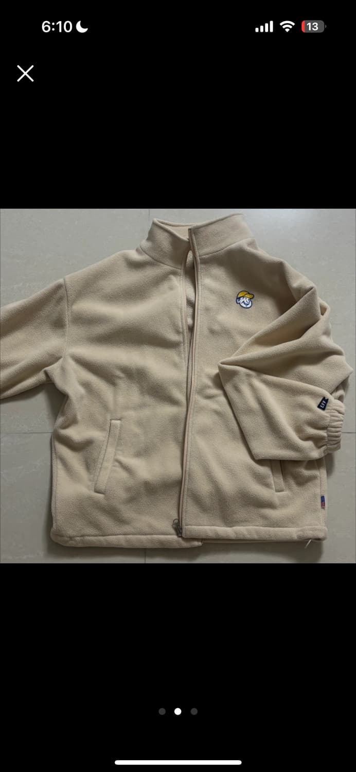 에벳필드 플리스집업 아이보리 s 상품이미지2