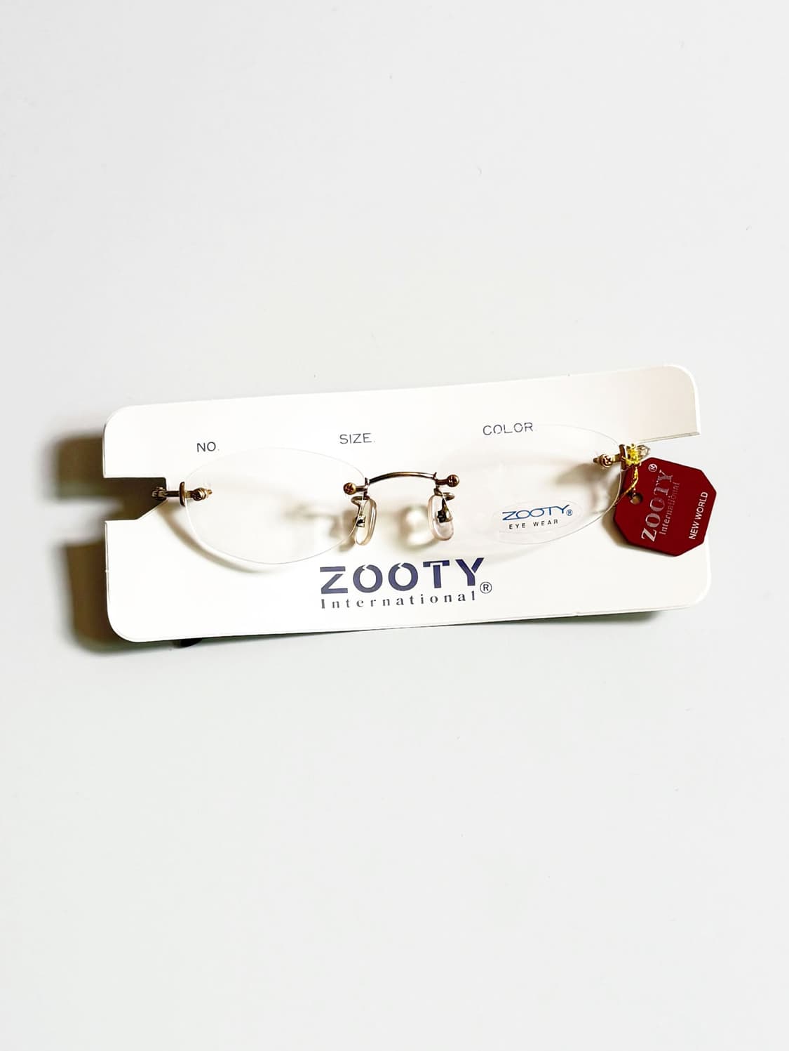 ZOOTY 골드 오벌 무테 메탈 프레임 빈티지 안경 상품이미지2