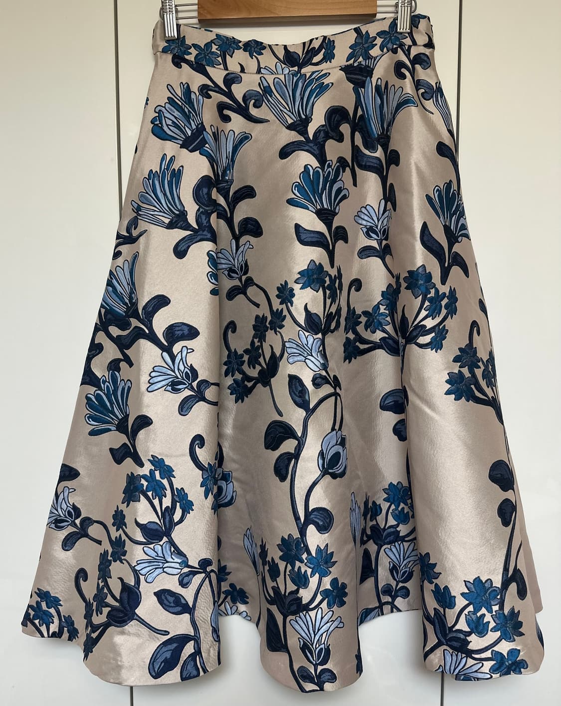 플라워자수  A라인 스커트 상품이미지1