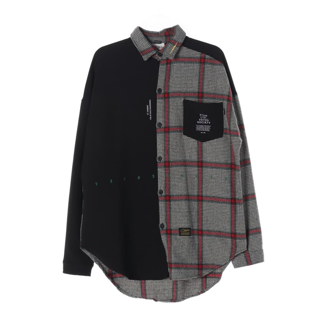 스티그마 바토스 소사이어티 배색 체크 셔츠 XL 상품이미지1