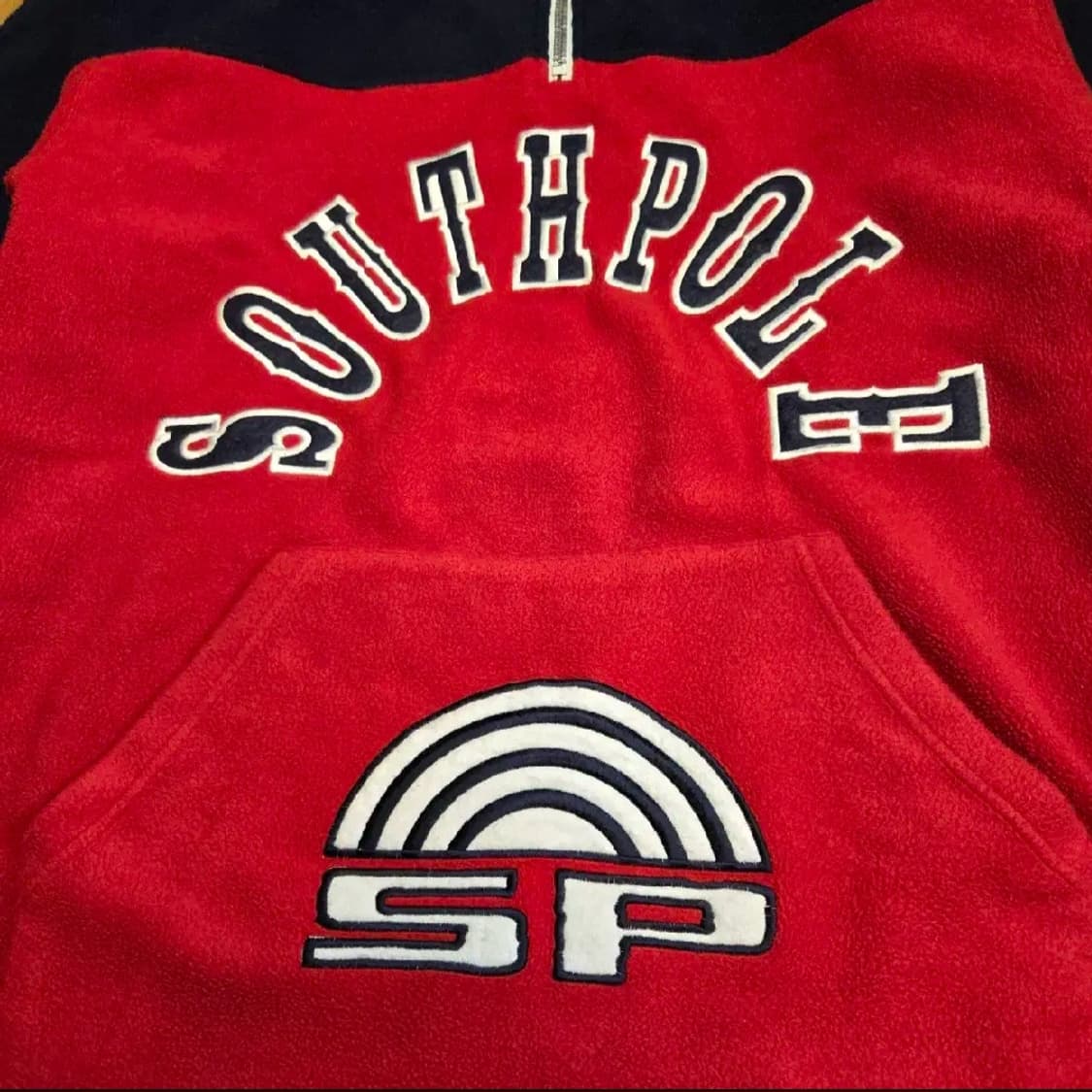 사우스폴 올드스쿨 빅로고 플리스 아노락 (실측 2XL) 상품이미지2