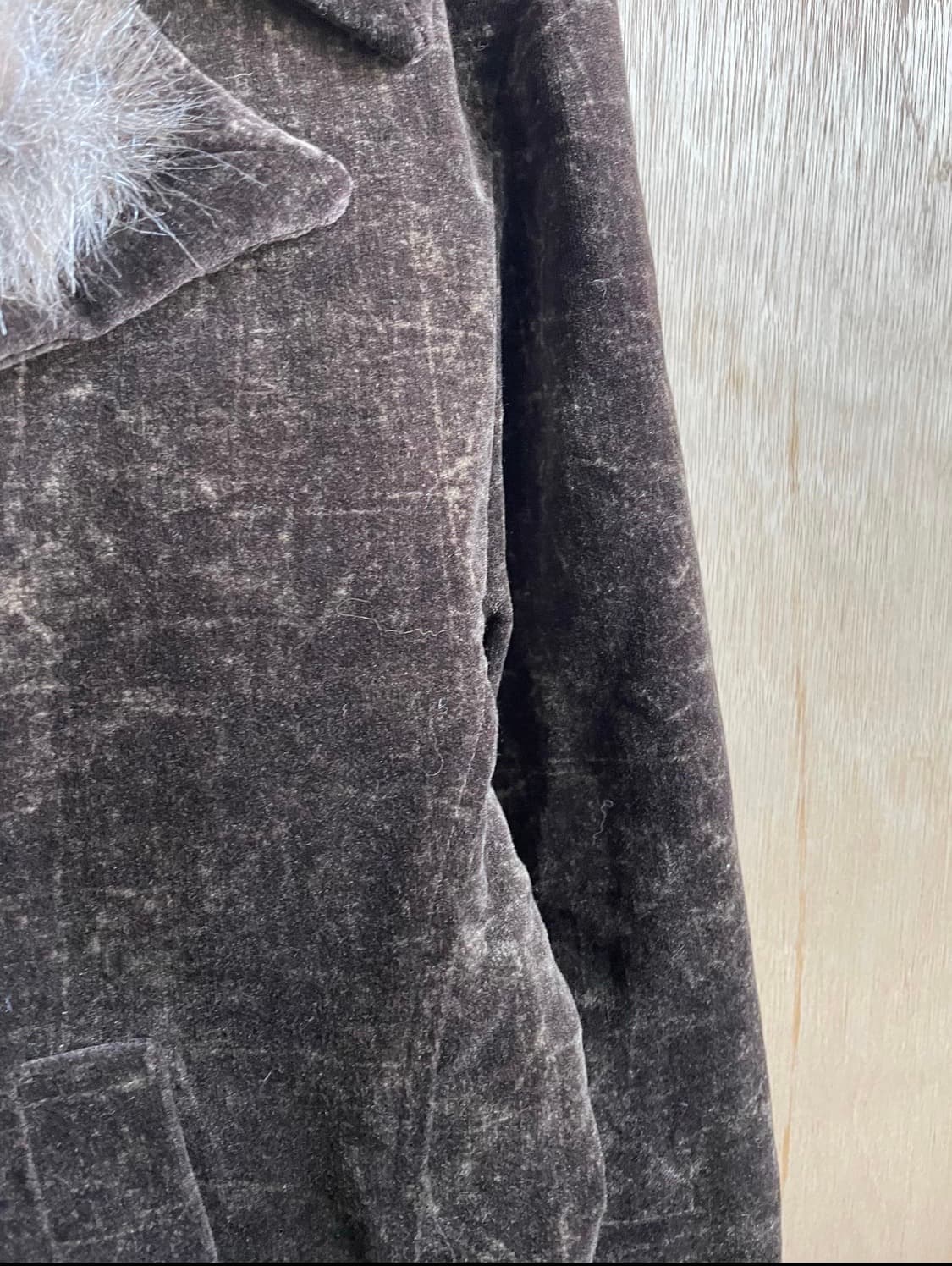 토네이도 마트 벨루어 퍼 트리밍 코트 상품이미지3