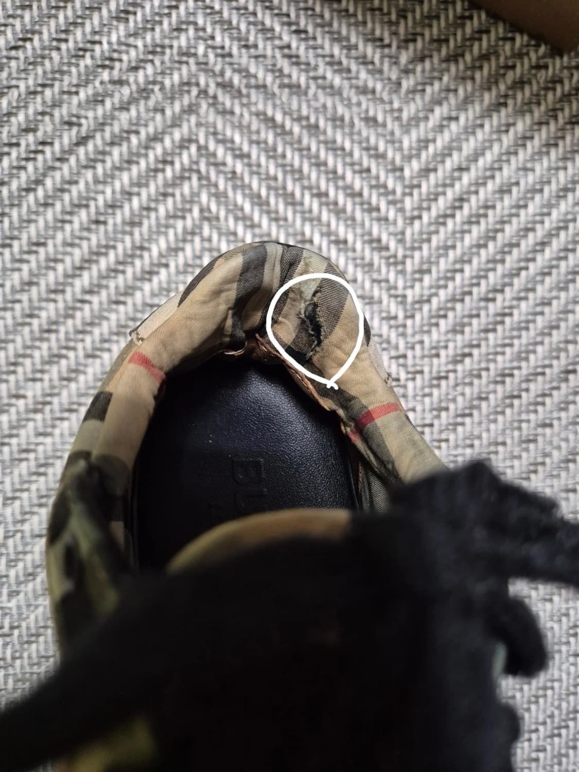 백화점 정품 버버리 스니커즈 37 벨크로 240 상품이미지8