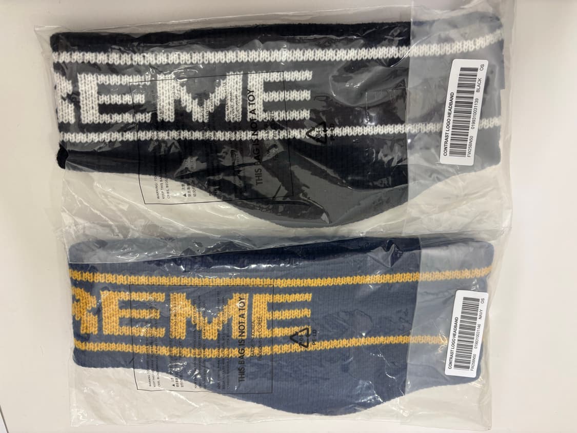 슈프림 콘트라스트 로고 헤어밴드  상품이미지3