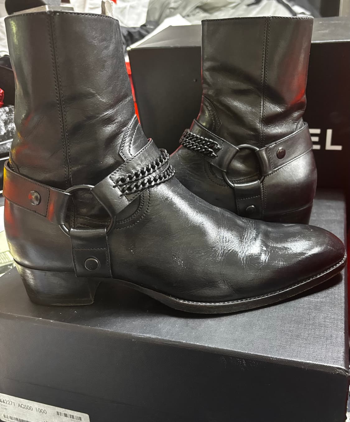 16f/w 에디슬리먼 생로랑 와이어링 부츠 박스포함 40.5 상품이미지1