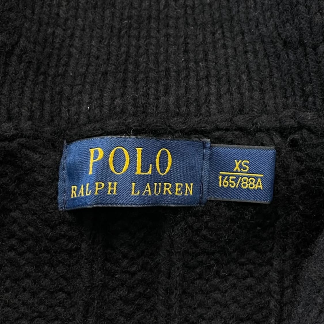 90 폴로 랄프로렌 꽈배기 숄카라 가디건 상품이미지3