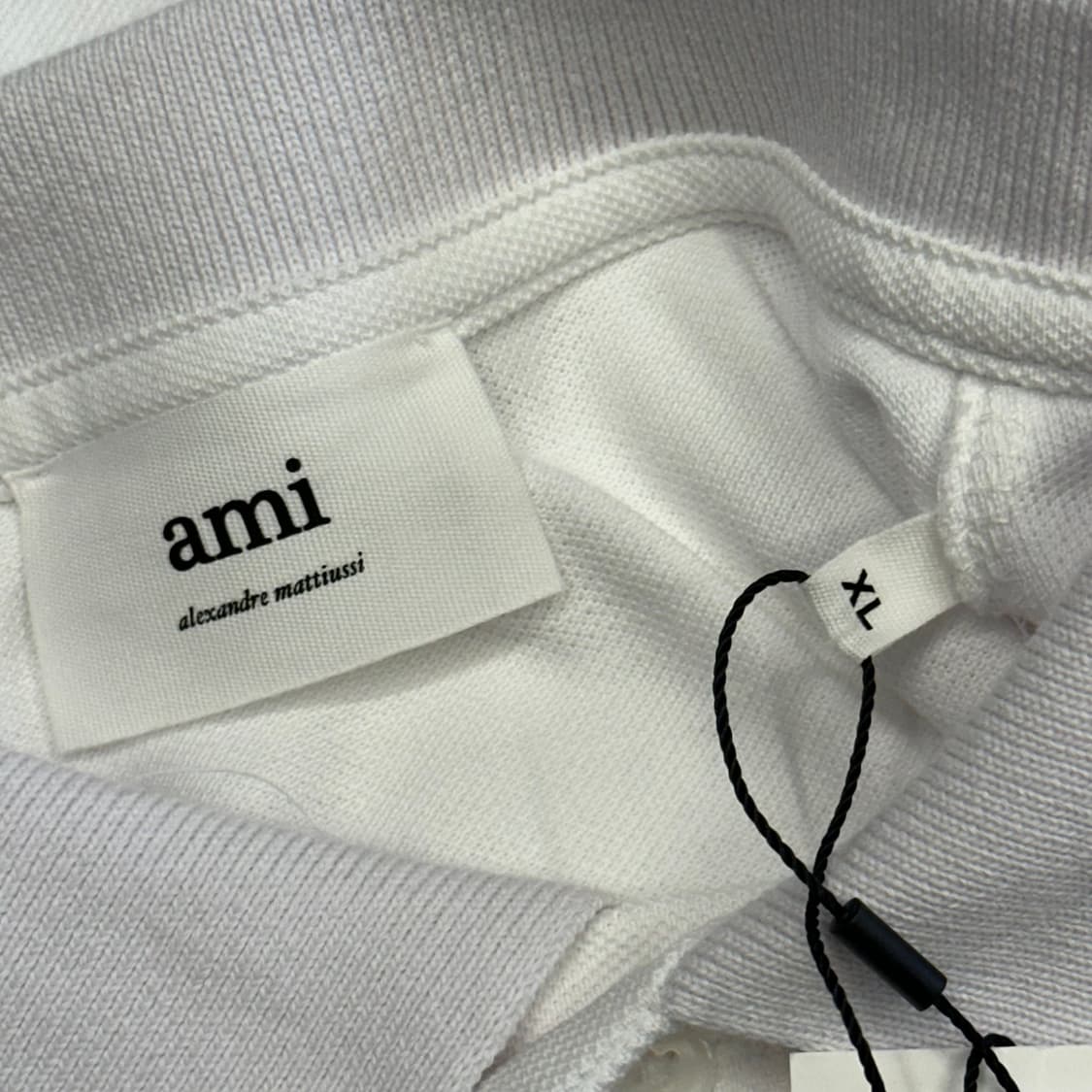 XL 아미 새상품 화이트 카라 반팔티 상품이미지4