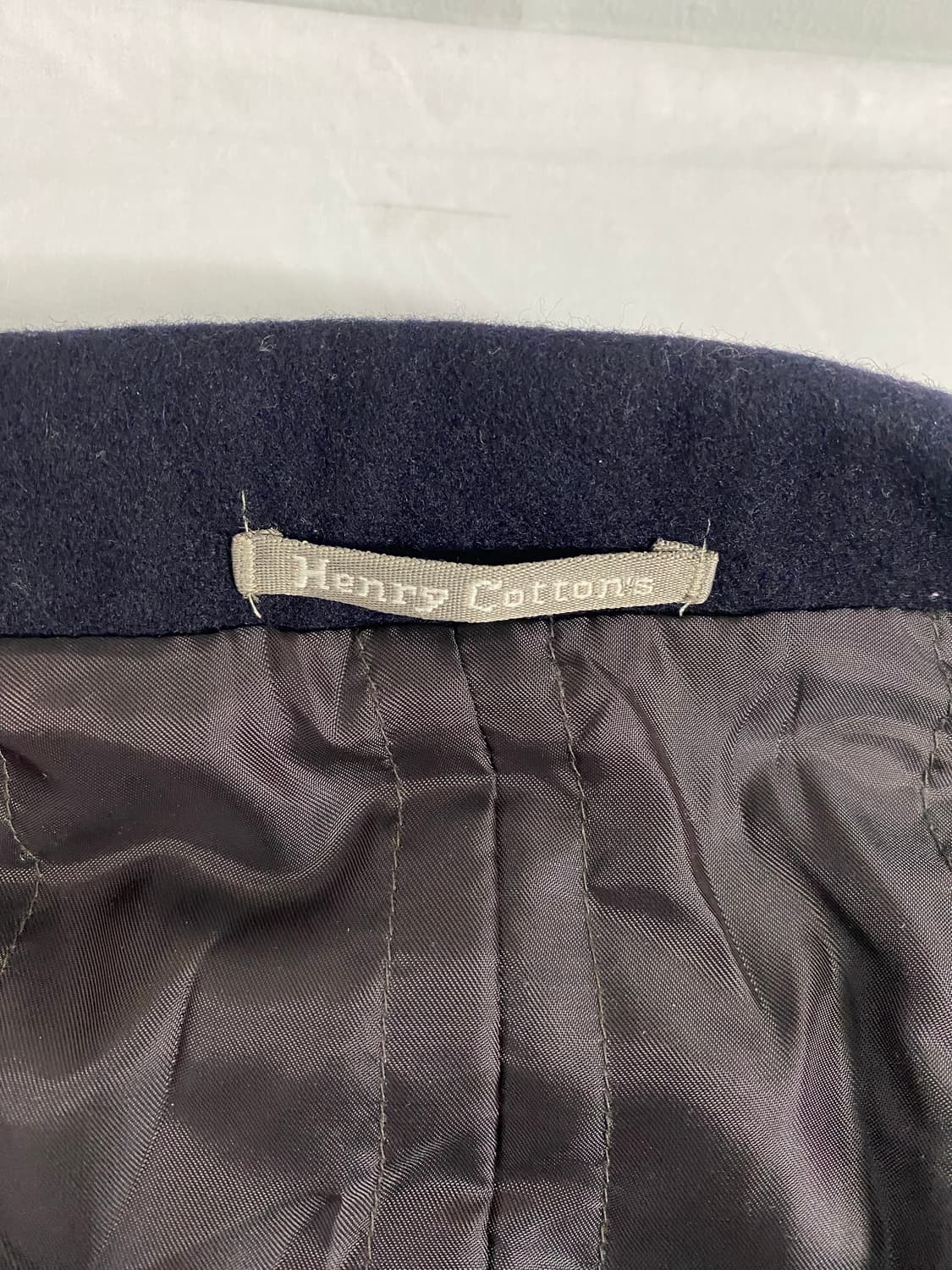 헨리코튼 엘보 패치 울 누빔 자켓 블레이져 M 상품이미지5