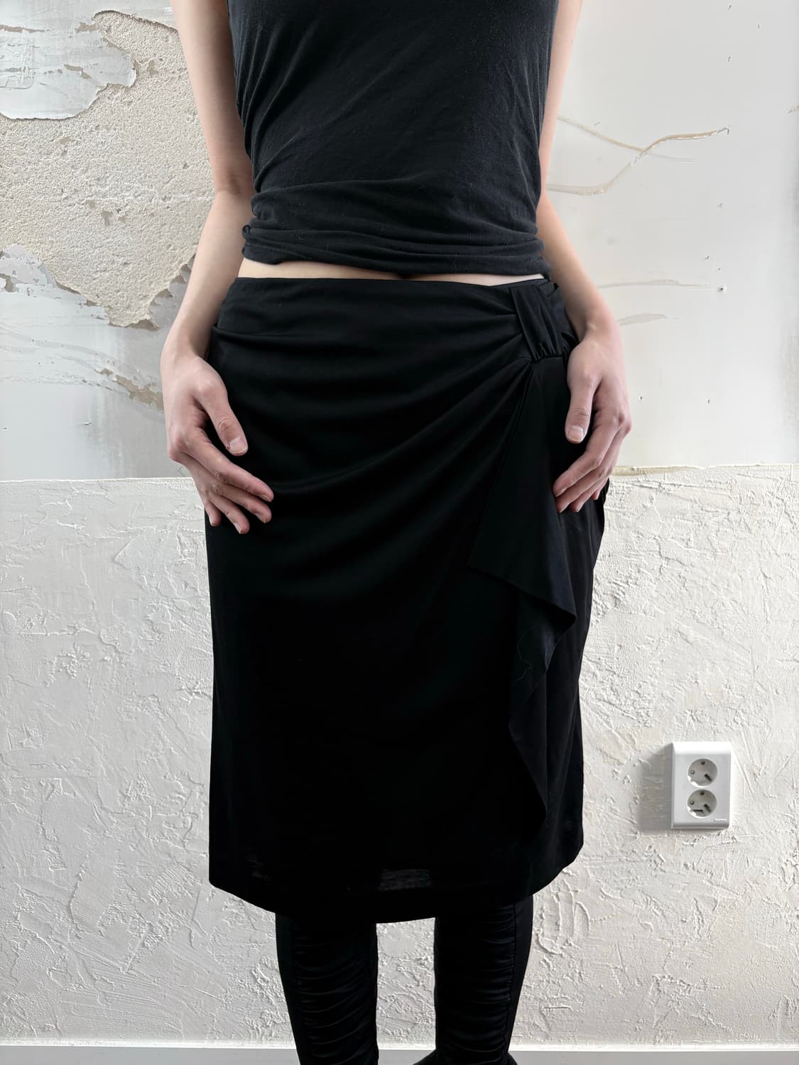 pintuck frill midi skirt 상품이미지2