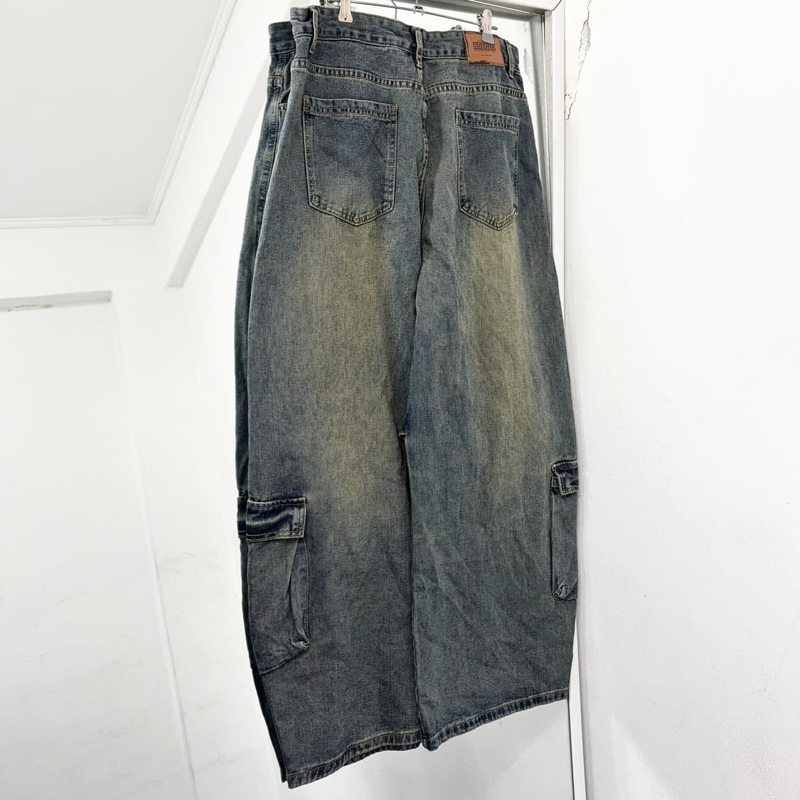 BOSOZO 벌룬 와이드 데님 카고 팬츠 상품이미지5