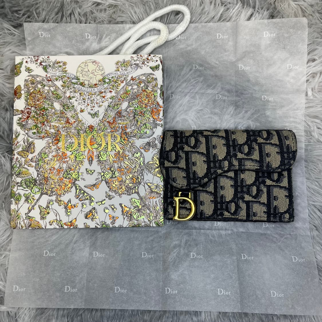 (정품) (급처) 디올 새들 오블리크 카드지갑 상품이미지1
