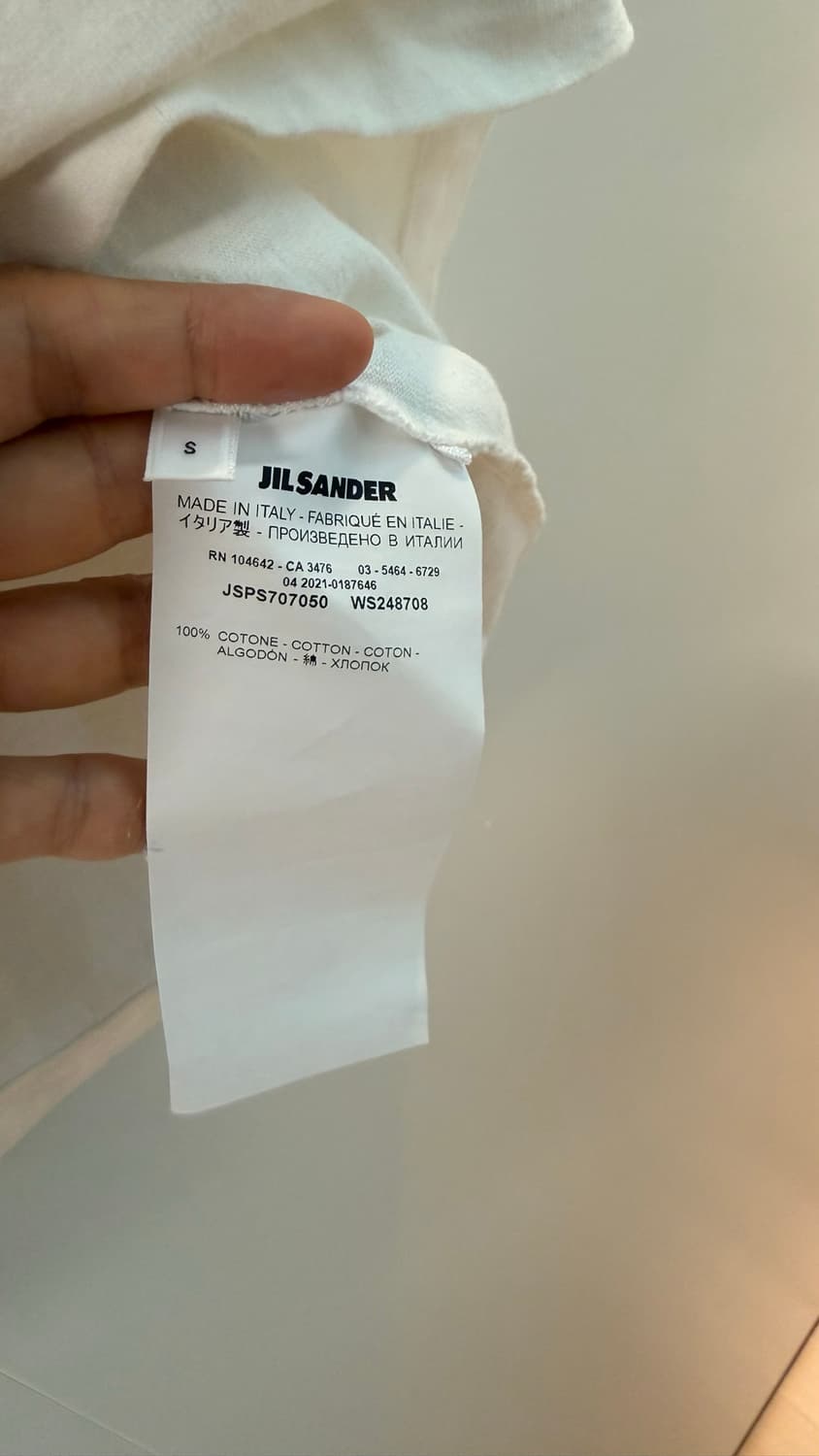 질 샌더 (Jil Sander) 시그니처 로고 티셔츠 (S) 상품이미지3