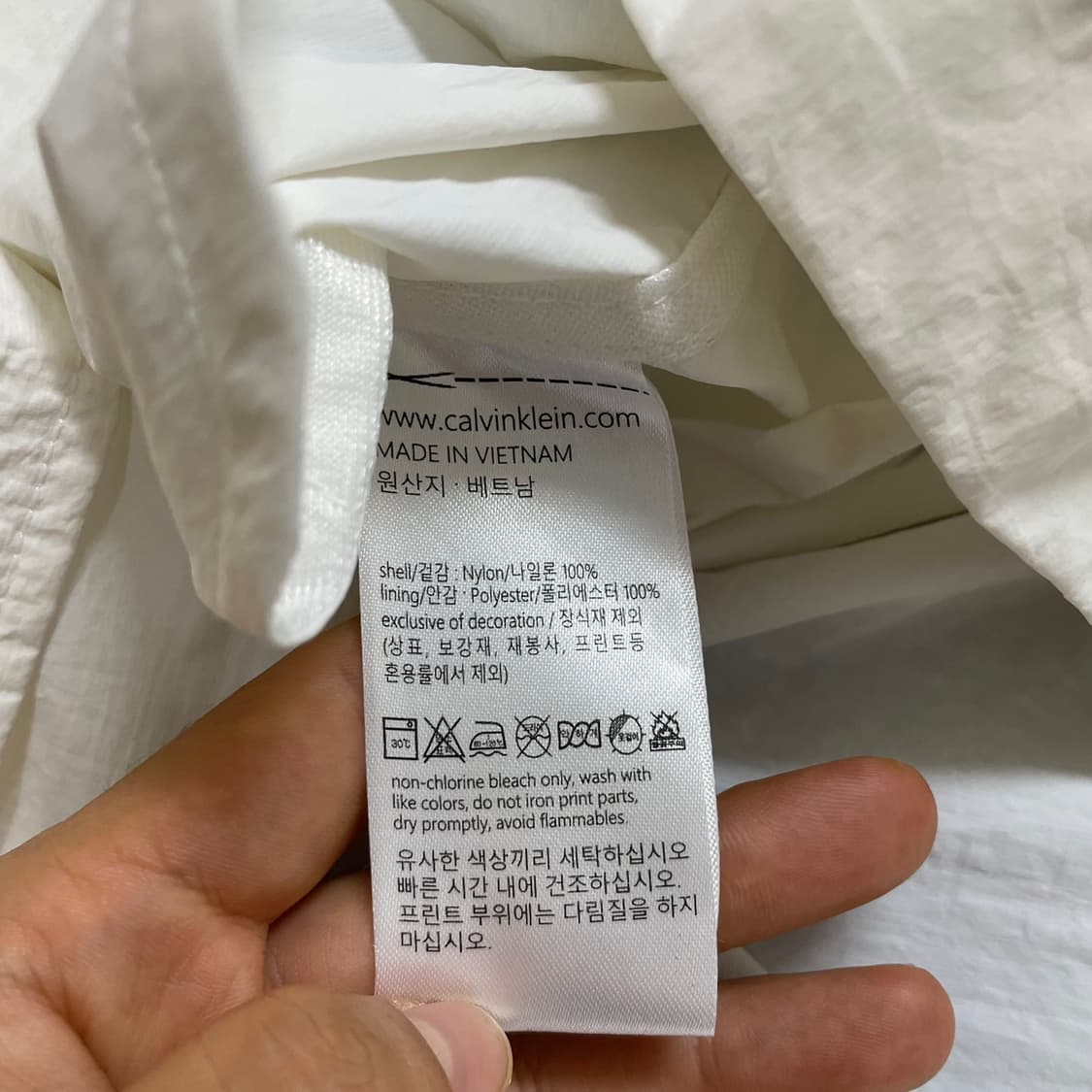 캘빈클라인 CALVIN KLEIN 퍼포먼스 경량 롱 후드 바람막이 M 상품이미지3