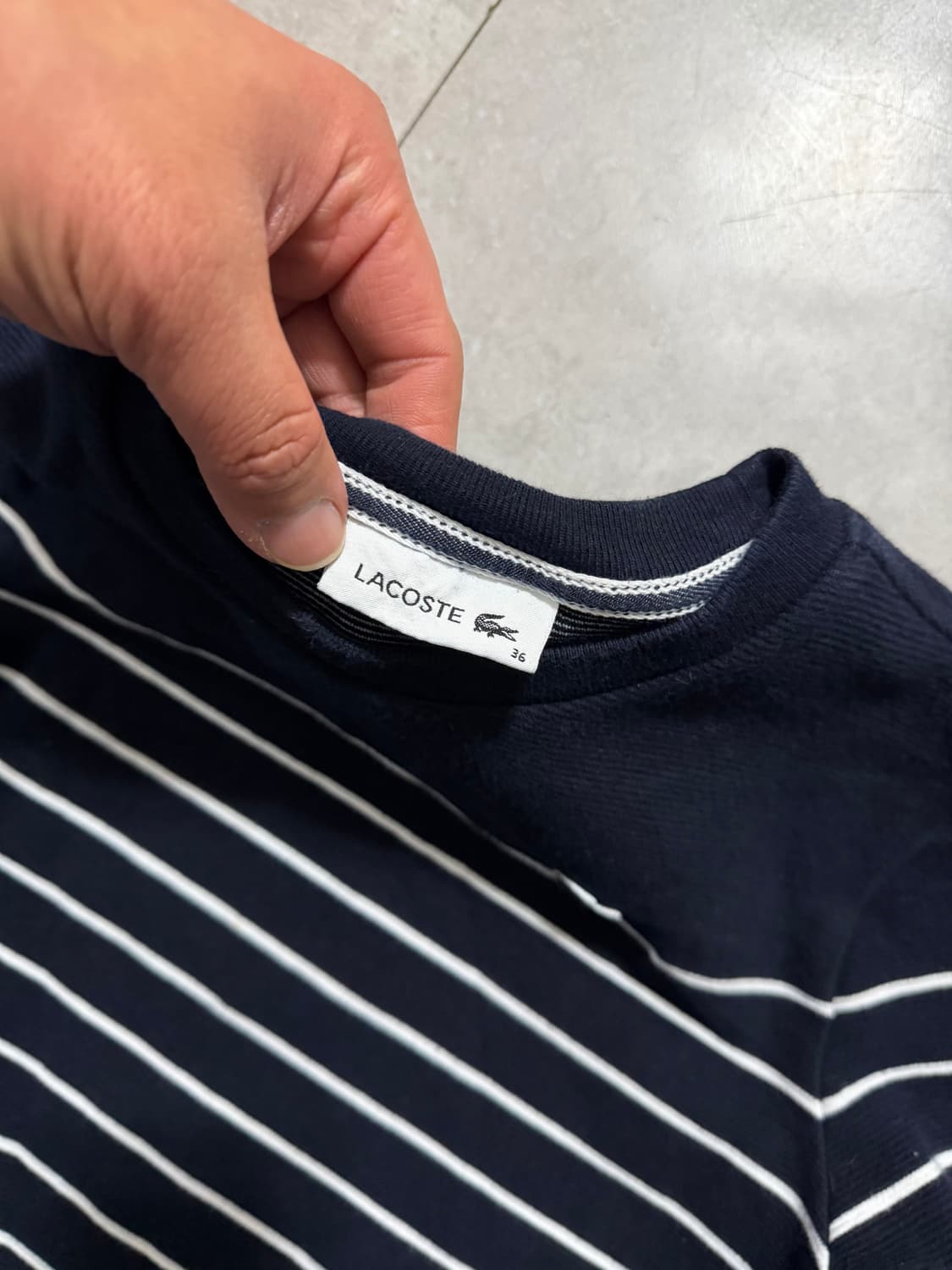 캘빈클라인 빈티지 코튼 스트라이프  롱슬리브 티셔츠95size   상품이미지5