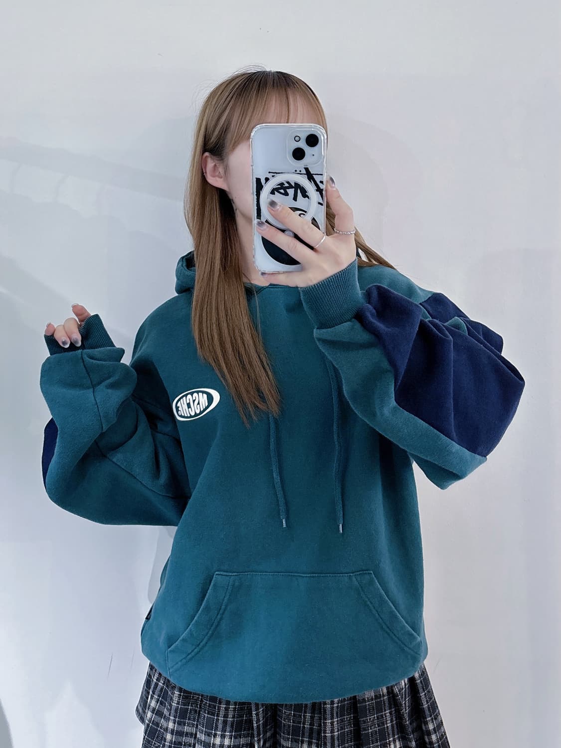 미스치프 그린 후드 상품이미지1