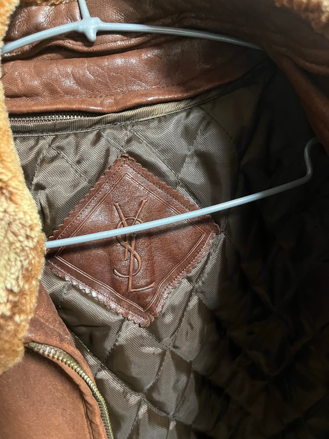 90‘s 생로랑 시어링 코트 자켓 상품이미지3