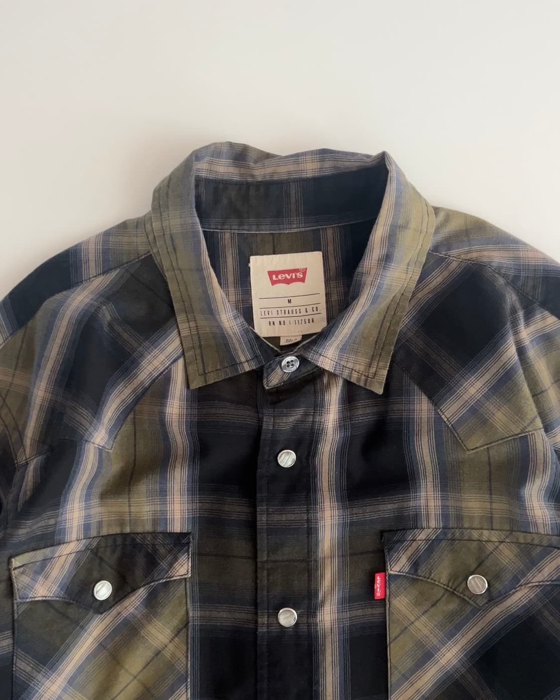 리바이스 웨스턴 체크셔츠 M 상품이미지4