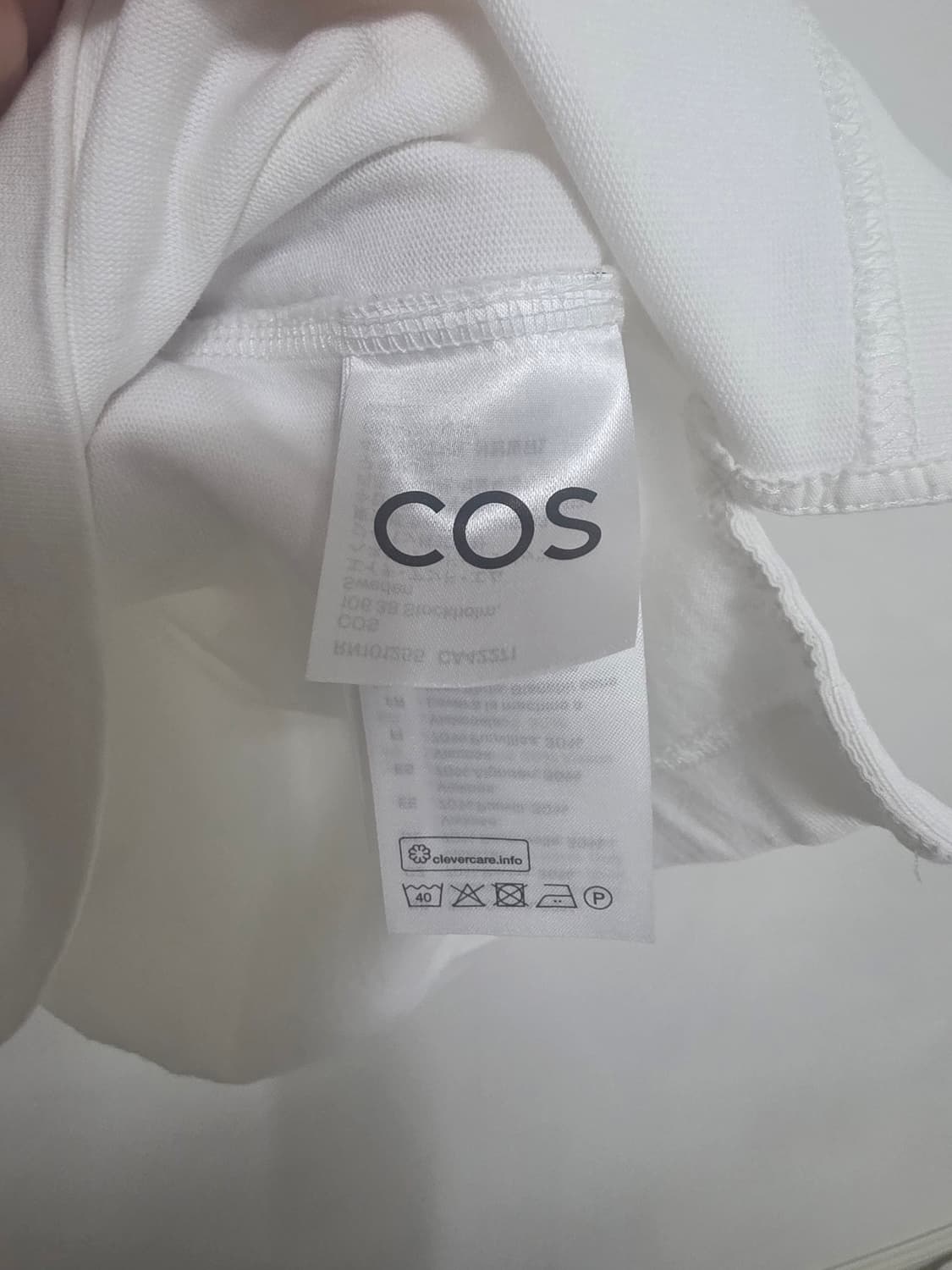 COS 코스 오버사이즈 헨리넥 반팔 티셔츠 XL 상품이미지5