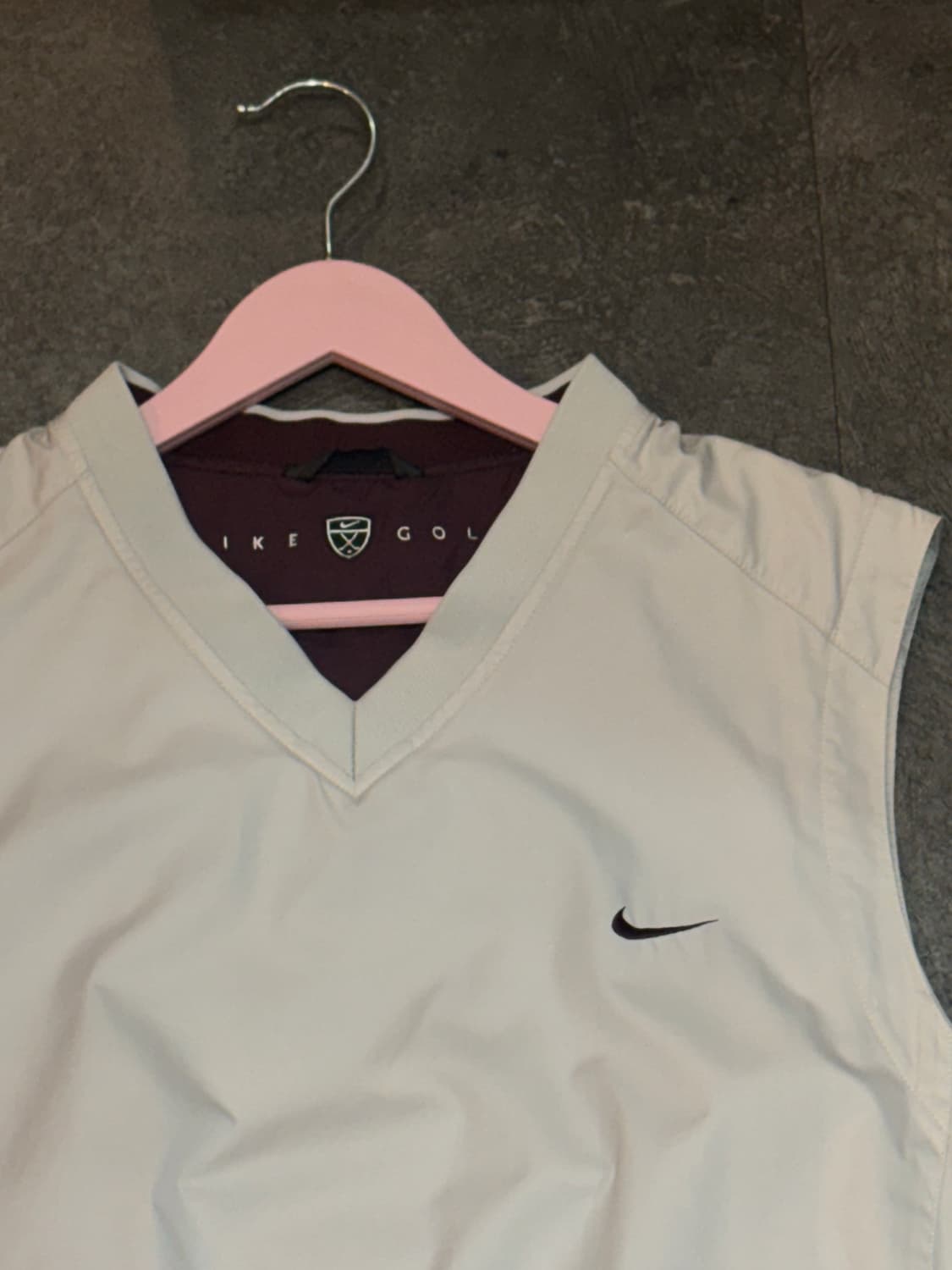 나이키 올드스쿨 버건디 바람막이 조끼 105사이즈 상품이미지4