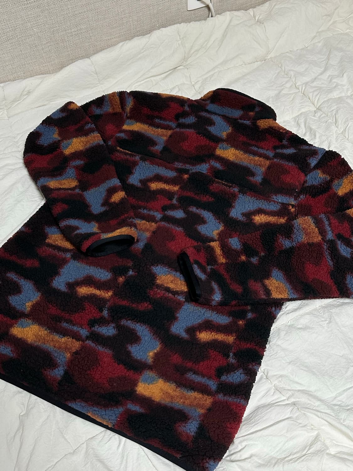 콜롬비아 컬럼비아 퍼플 카모 후리스 플리스 뽀글이  XL  상품이미지3