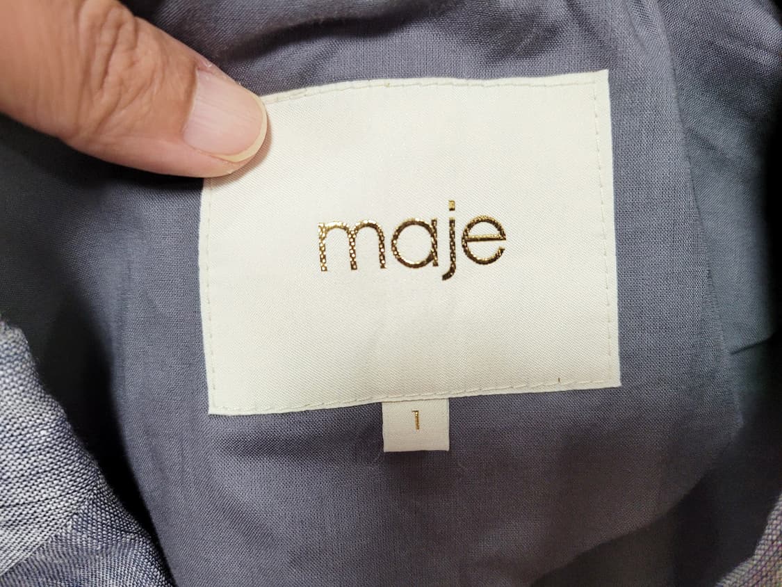 마쥬(maje) 지퍼디테일 린넨자켓 55 상품이미지8