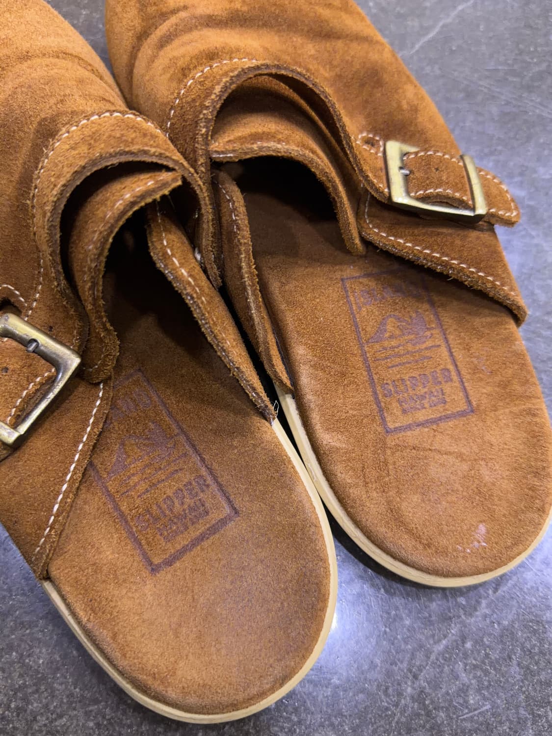 아일랜드 슬리퍼 스웨이드 브라운 블로퍼 뮬 타우페 피넛 290 상품이미지5