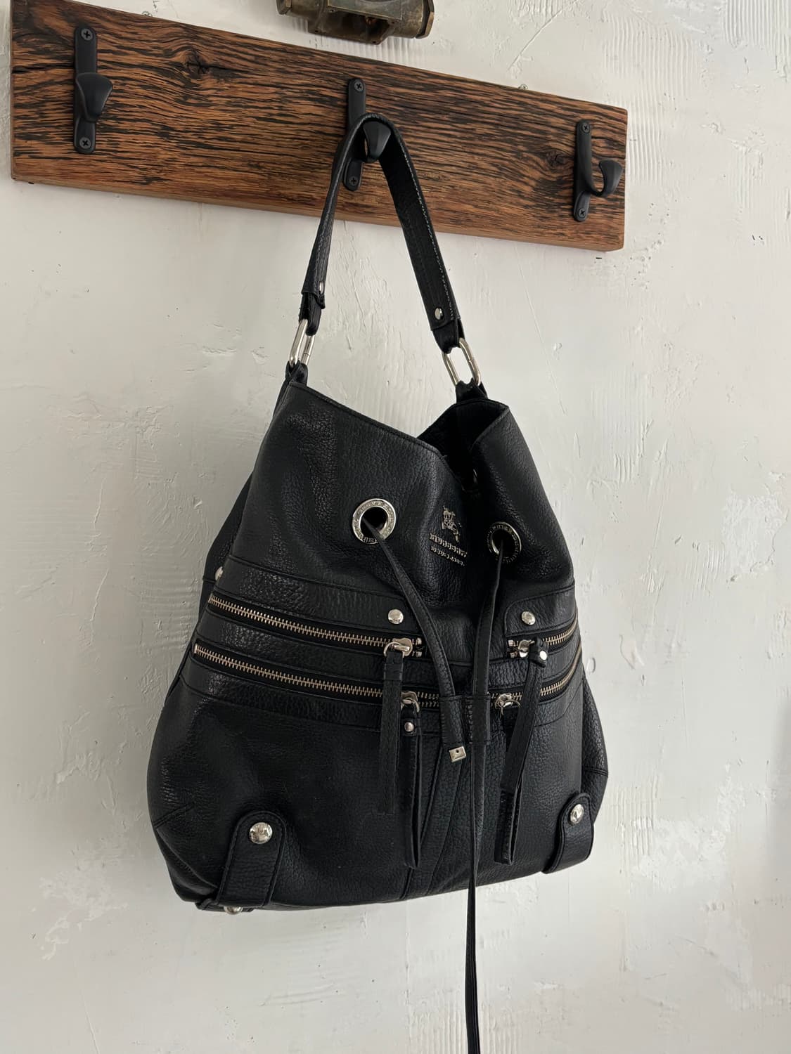 Burberry 버버리 블루라벨 블랙 레더 숄더백 상품이미지3