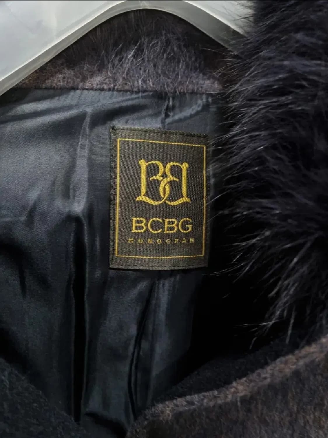 여성 66size BCBG 폭스퍼 핸드메이드 라마 코트 상품이미지5