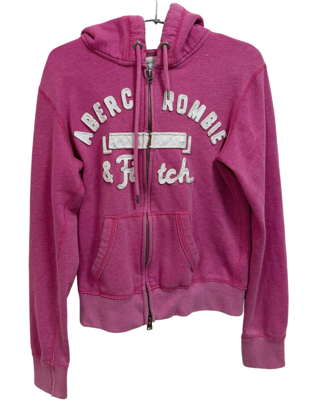 Y2K 아베크롬비 핑크 후드 집업 상품이미지2