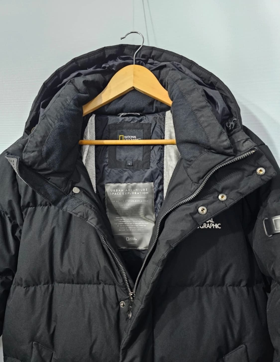내셔널지오그래픽 롱패딩 블랙 100 상품이미지2