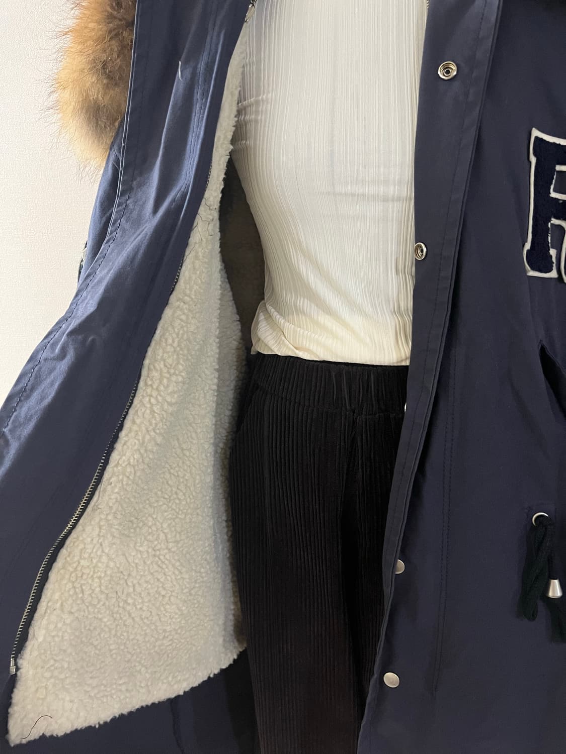 네이비라쿤야상점퍼 상품이미지5