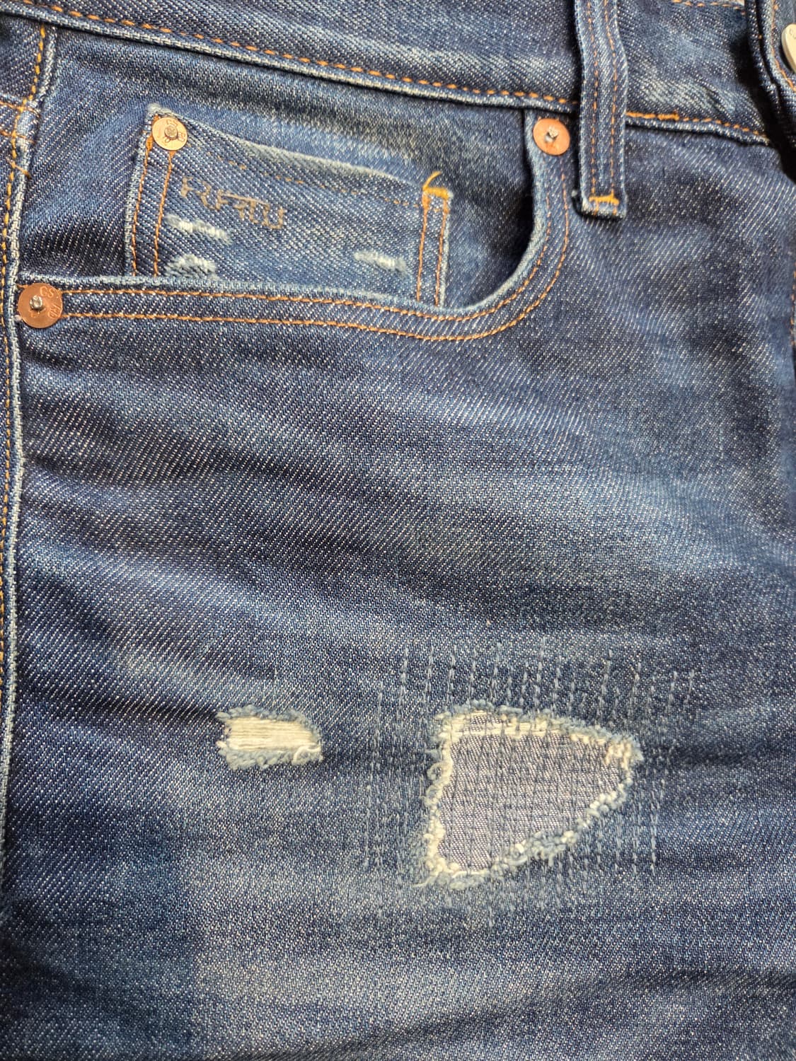 G-STAR RAW 디스트로이드 셀비지 데님 팬츠 롤업(W28/L32) 상품이미지3