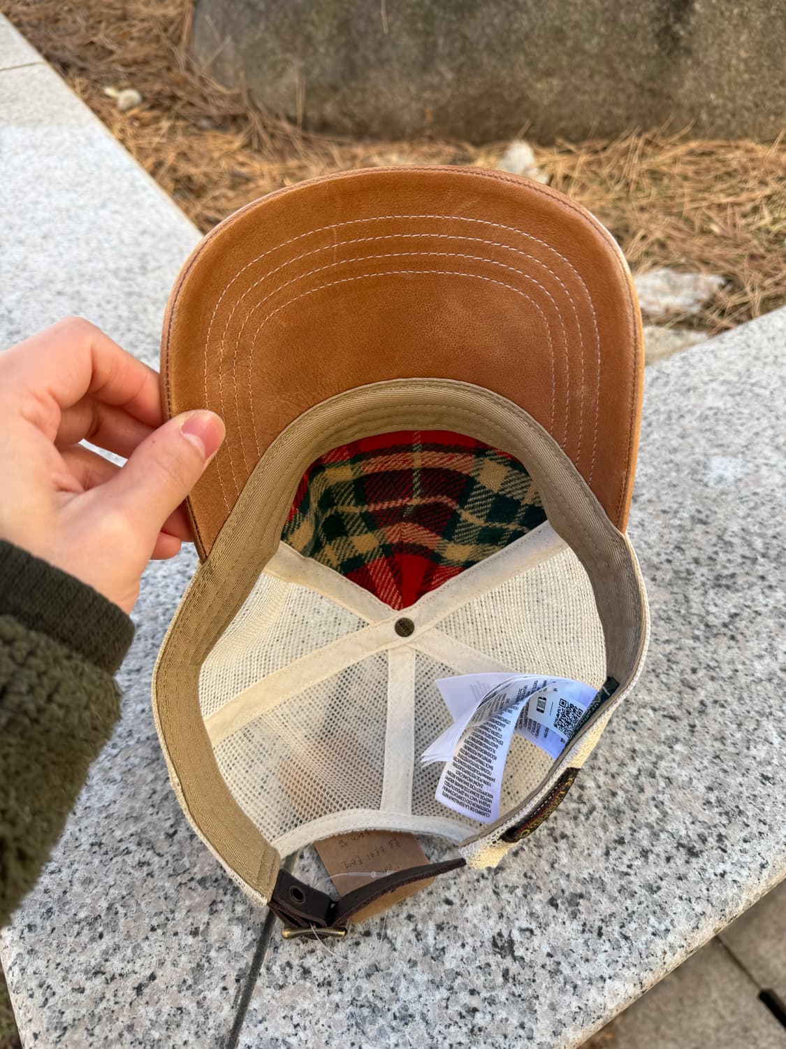 Polo Country 폴로 컨트리 플란넬 레더 트러커 캡 상품이미지4