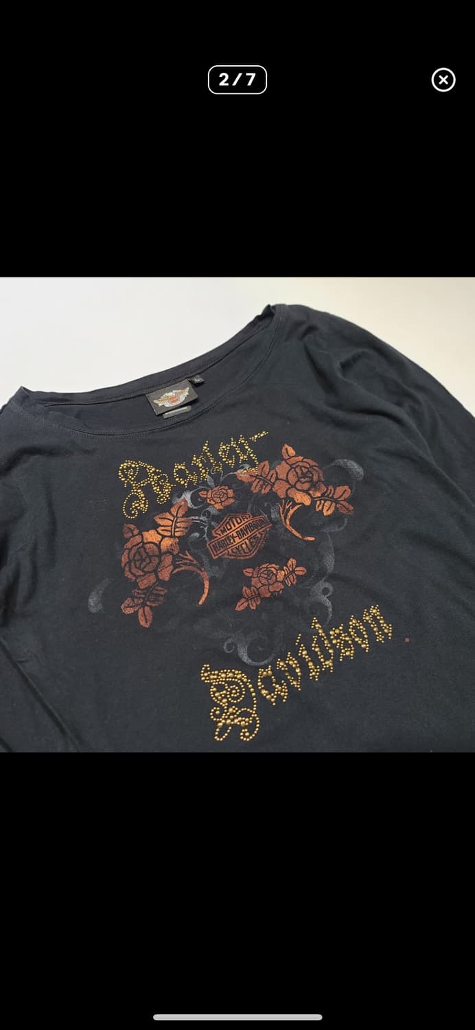 할리데이비슨 y2k 롱슬리브 티셔츠 상품이미지2