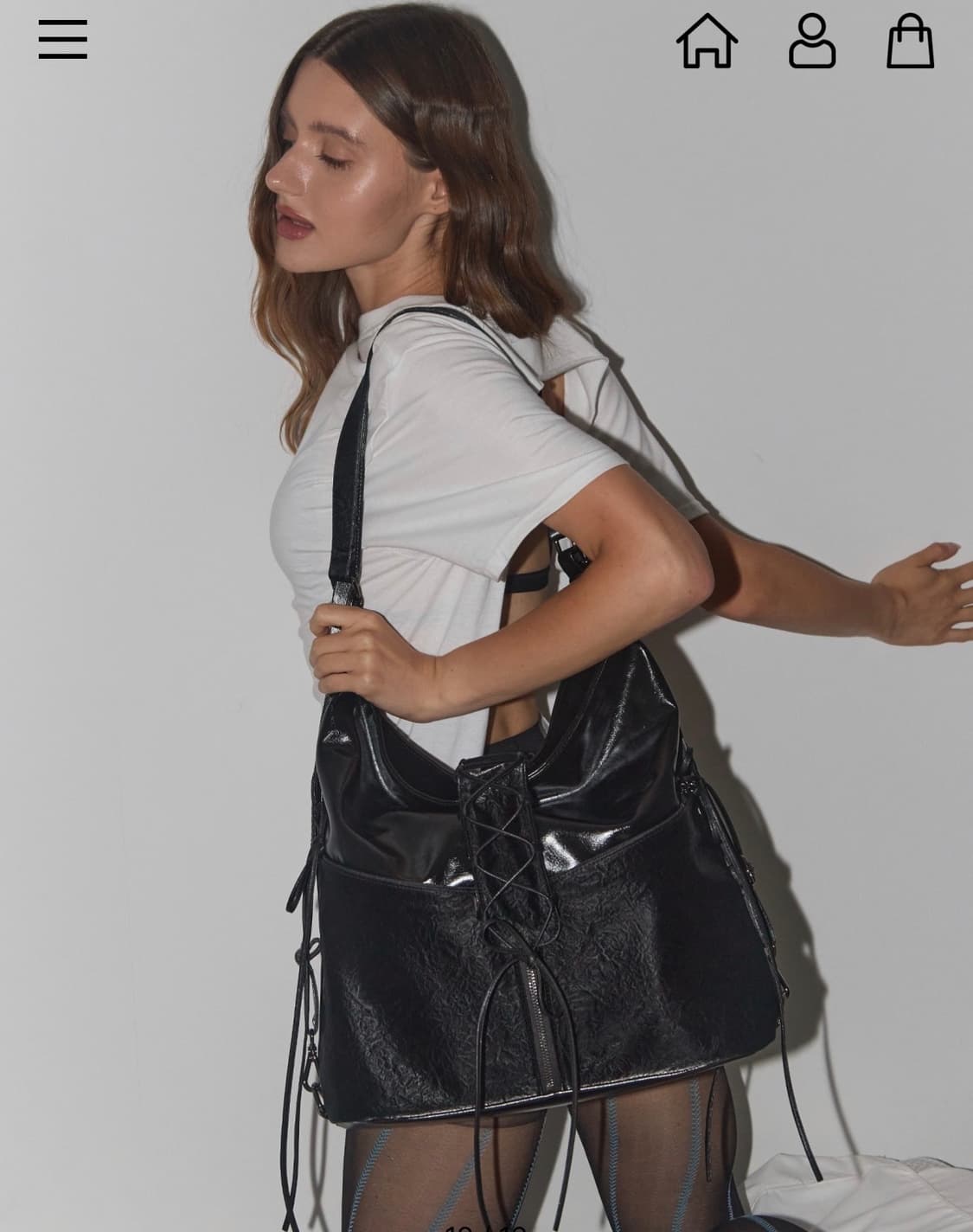 Esso 에쏘 리본 투웨이 백 블랙  상품이미지3