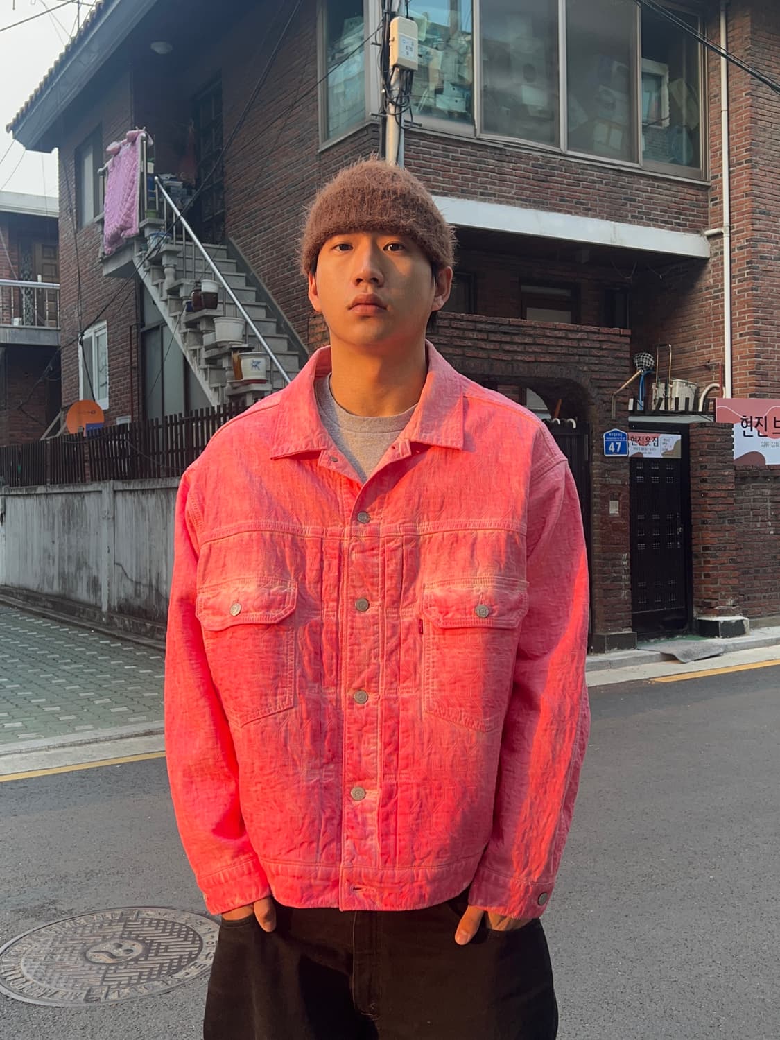 Stussy x Levi’s 스투시 리바이스 자카트 데님 자켓 상품이미지1
