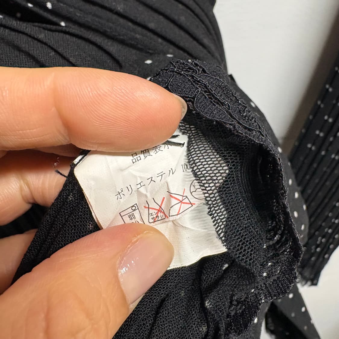 플리츠 도트 레이스 블랙 긱시크 셔츠자켓 JPN  상품이미지5