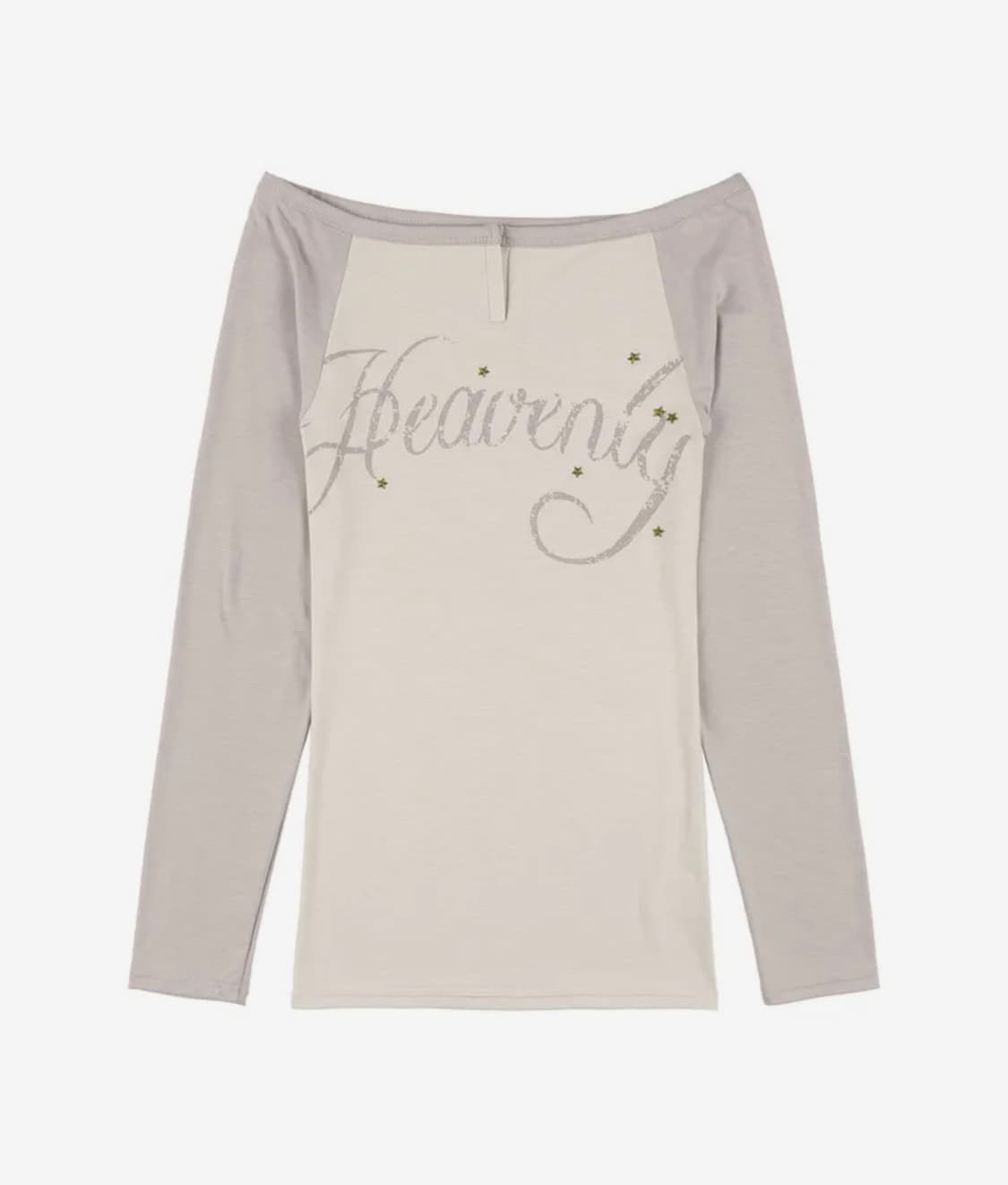 헤븐리 오프숄더 롱슬리브 (BEIGE) F25QB084 상품이미지1